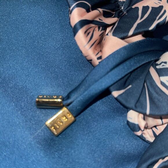 NWT PRAIA PR Bellagio 17191 Maxi Dress Large Green Pink Floral - Picture 13 of 14